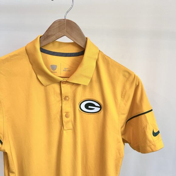 Nike Dri-Fit NFL Green Bay Packers Performance Polo Shirt‎ Men's Small - Picture 2 of 8